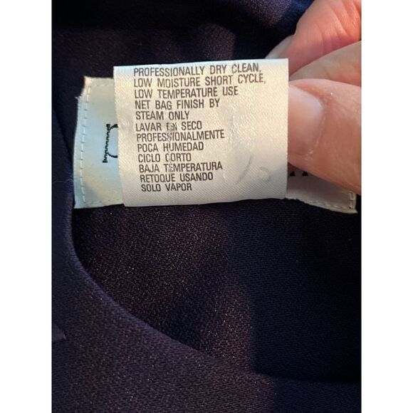 Plaza South 90’s Deep Purple Short Sleeve A-line Dress with Embroidery Size 10 - Picture 8 of 8